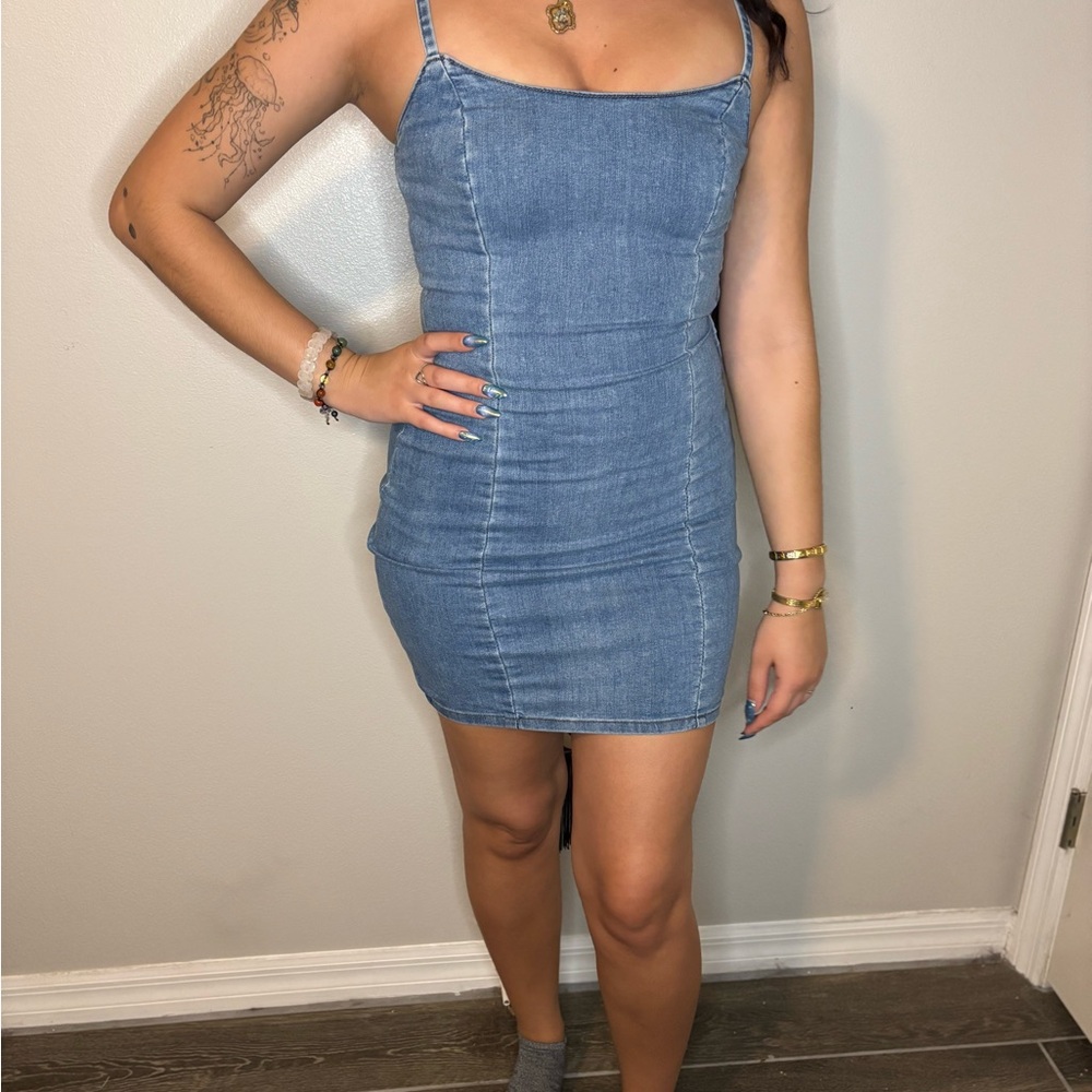 Denim Blue Bodycon Dress